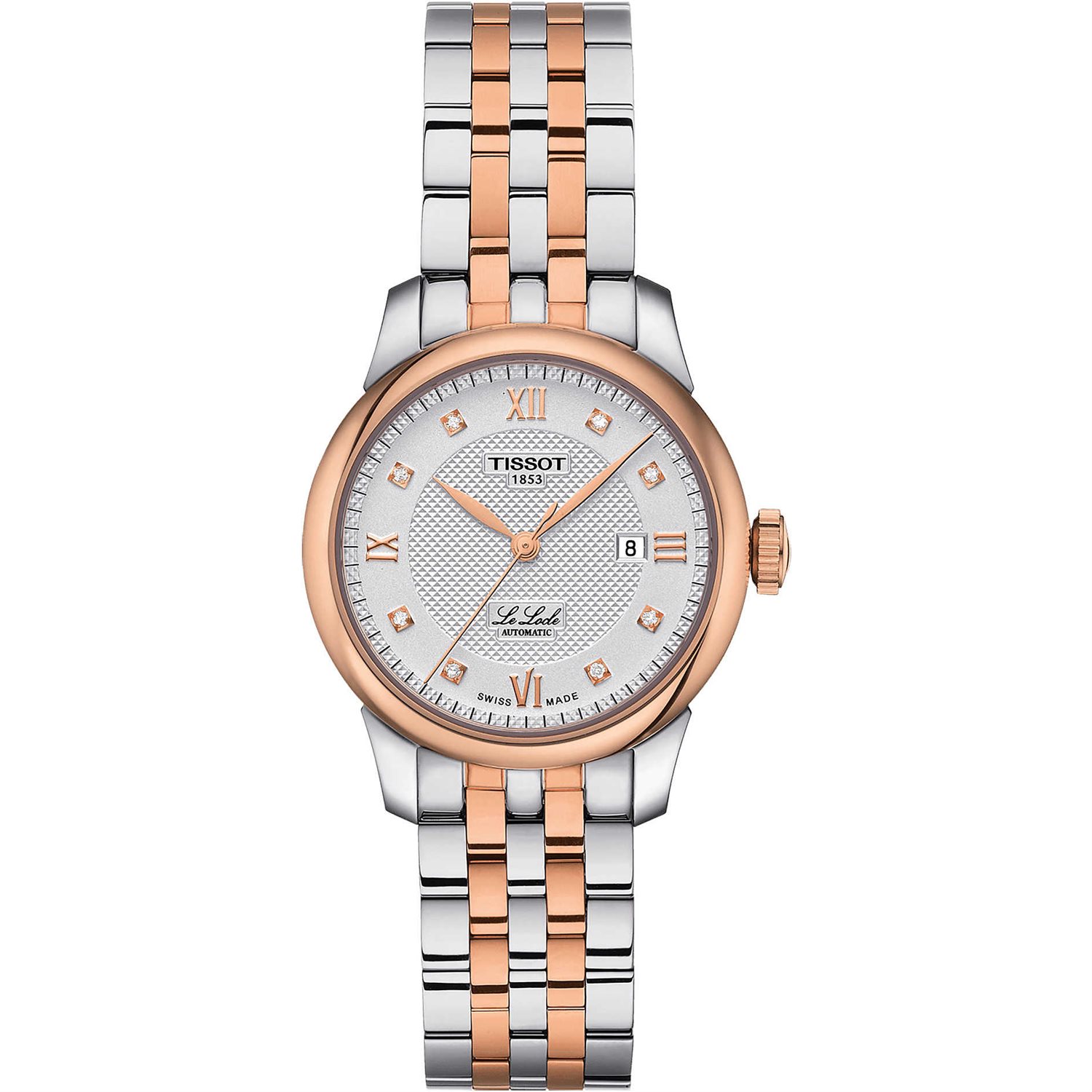 Orologio Tissot Donna Le Locle Automatic in Acciaio placcato oro rosa T0062072203600