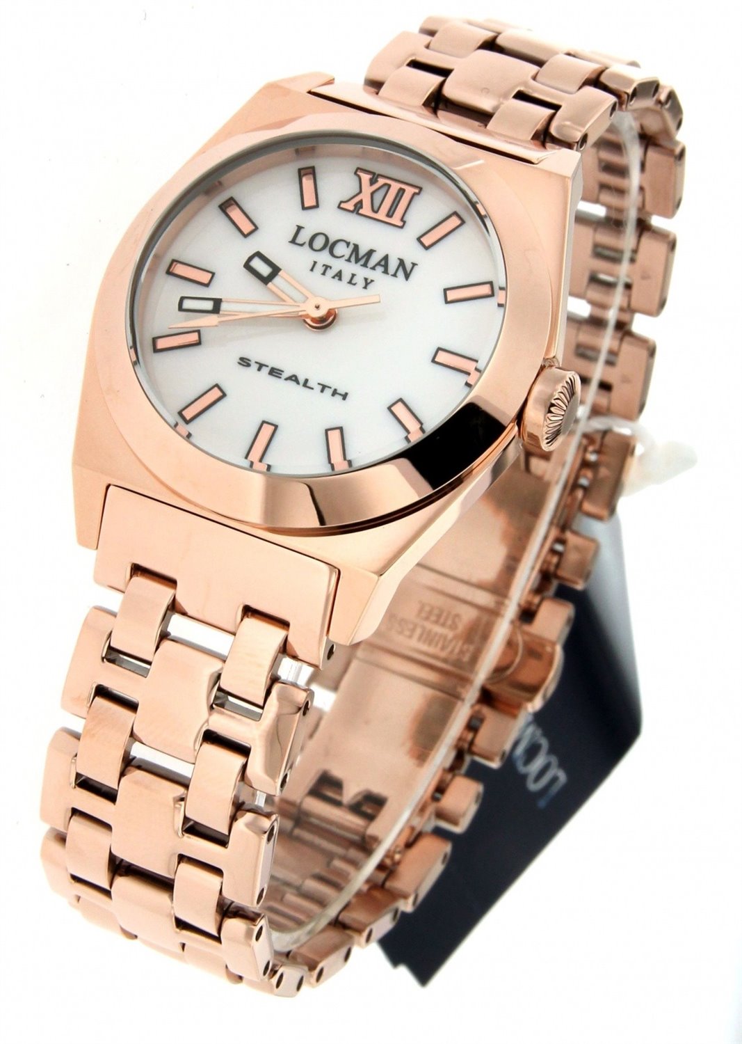 Orologio Locman Donna Stealth in Acciaio placcato oro rosa 0204RGMWF5N0BRG - immagine 2